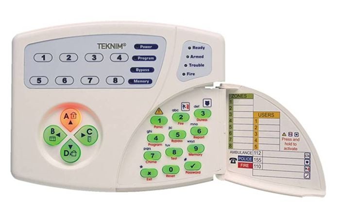 TEKNIM Alarm Keypad VPC-108 8 Zone Led Keypad