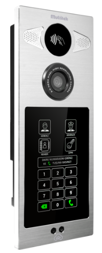 MULTİTEK DIP 70 7'' DOKUNMATIK LCD, 2MP KAMERALI DOKUNMATIK (ZIL BUTONLUYA ÇEVRILEBILIR)