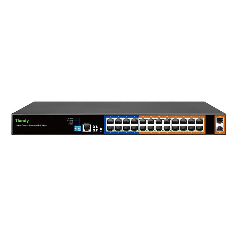 Yönetilebilir 24 Port Gigabit PoE Switch